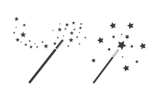 Magic Sticks circus Vector illustration Icon Logo Template design v.4