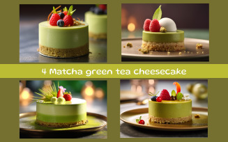 Matcha green tea cheesecake