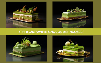 Matcha White Chocolate Mousse Cake
