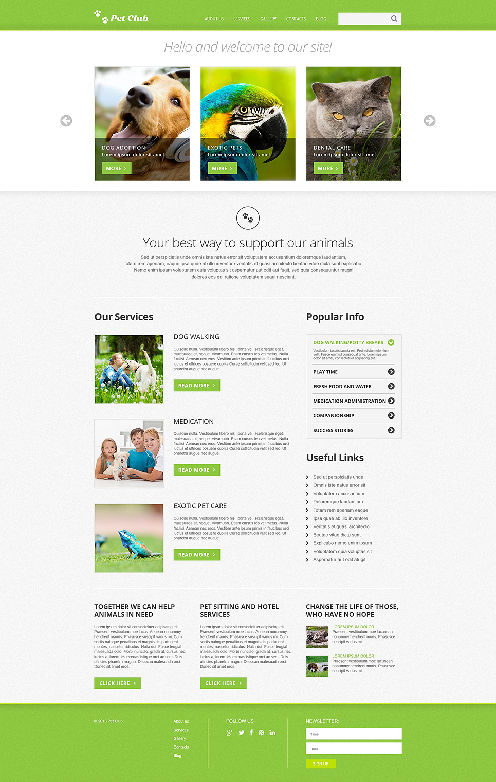 Animals & Pets Responsive Joomla Template New Screenshots BIG