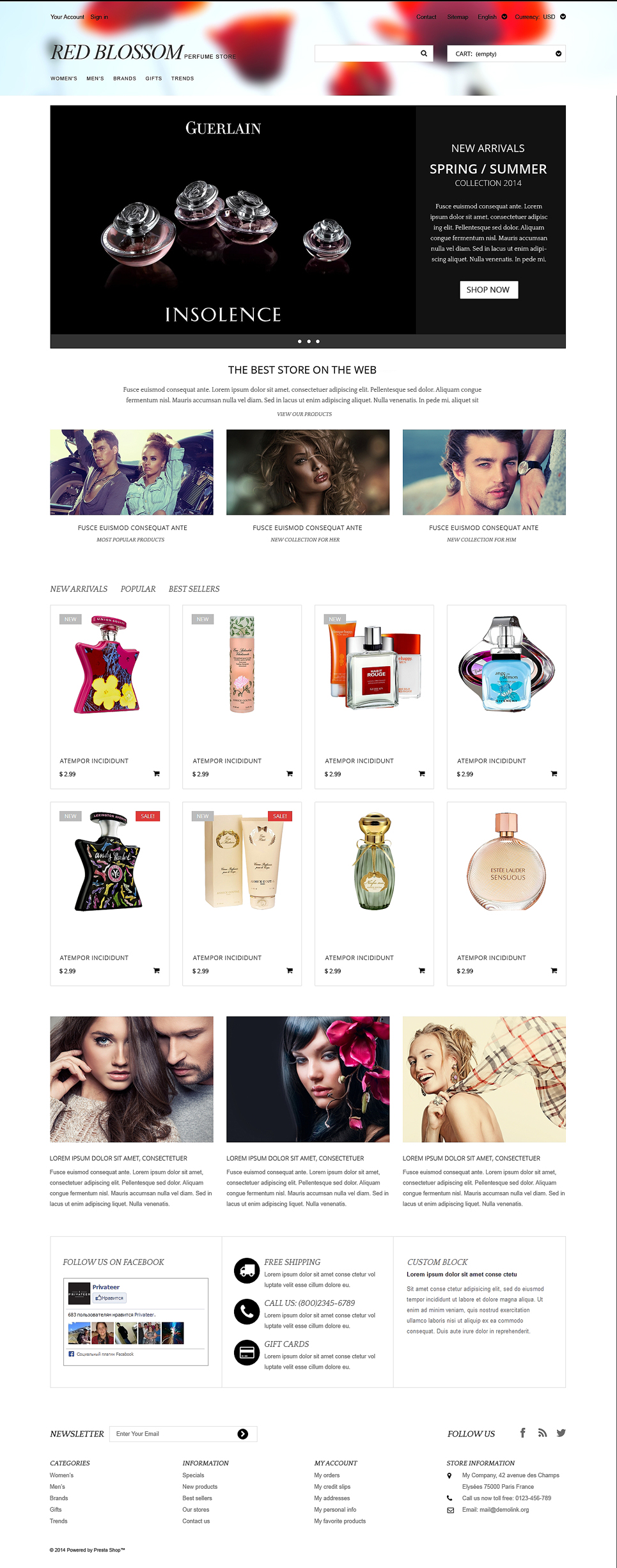 Any Taste Fragrance PrestaShop Theme New Screenshots BIG