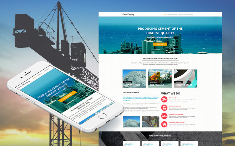 Construction Company Premium Moto CMS HTML Template Big Screenshot Construction Company Moto CMS HTML Template New Screenshots BIG
