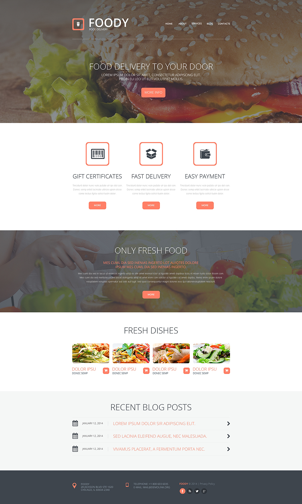 Delivery Services Responsive Website Template New Screenshots BIG