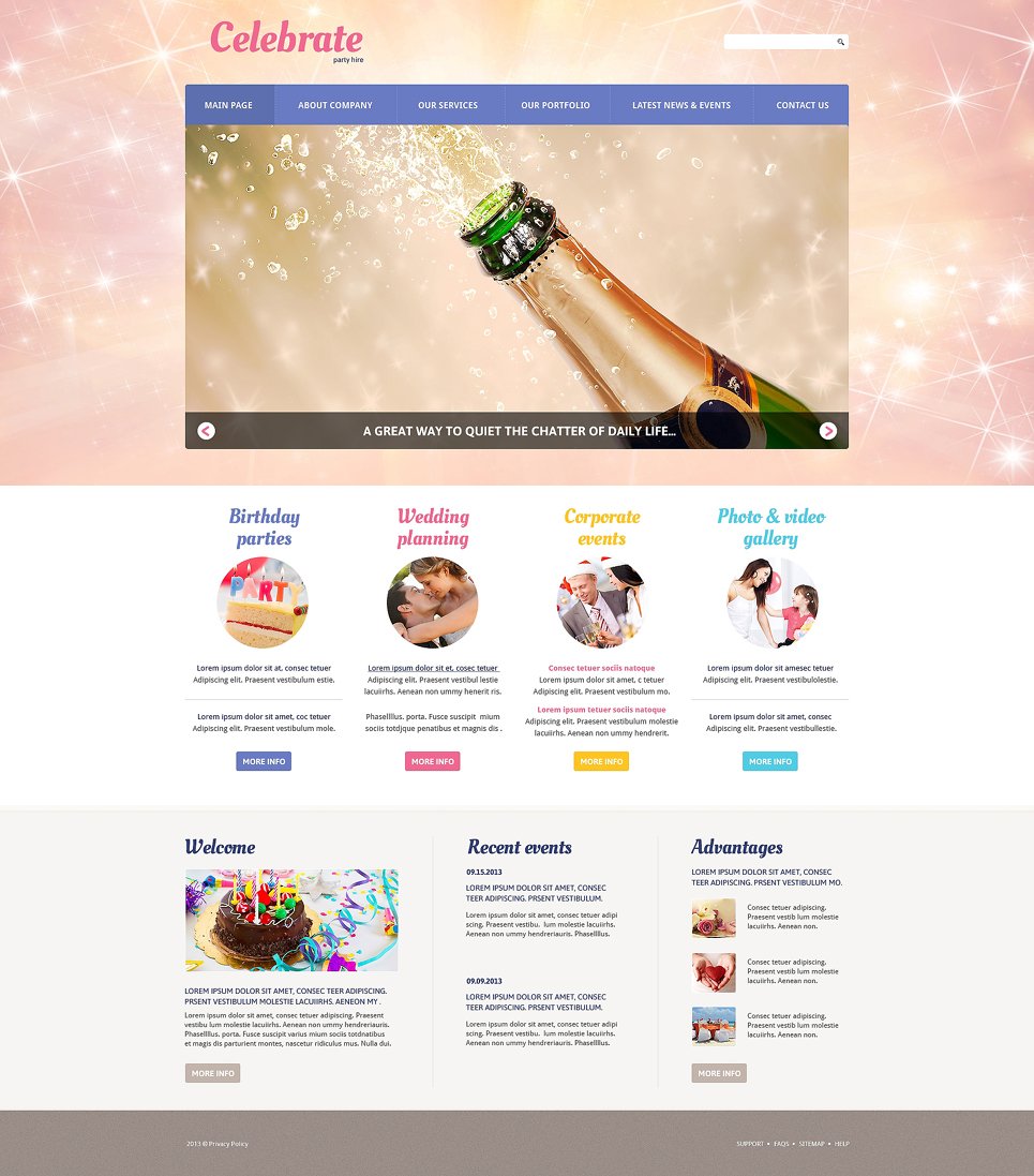 Event Planner Responsive Joomla Template 50598