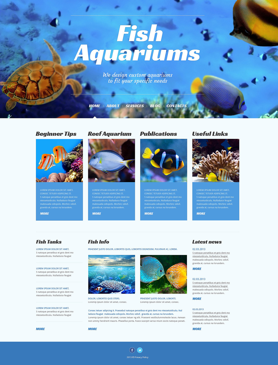 Fish Responsive WordPress Theme New Screenshots BIG