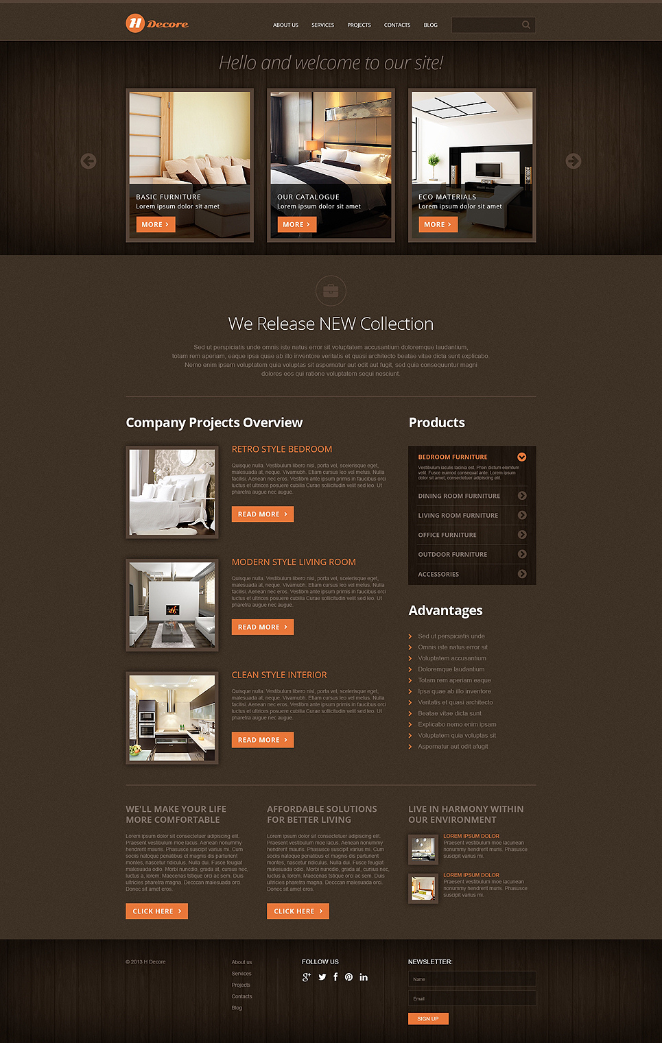 Home Decor Responsive Joomla Template New Screenshots BIG