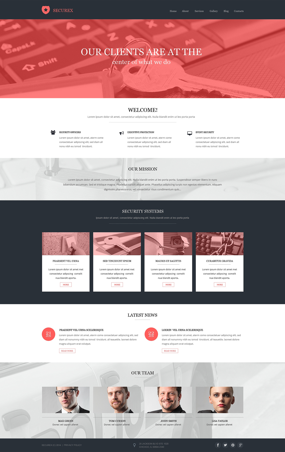 Information Security Drupal Template New Screenshots BIG
