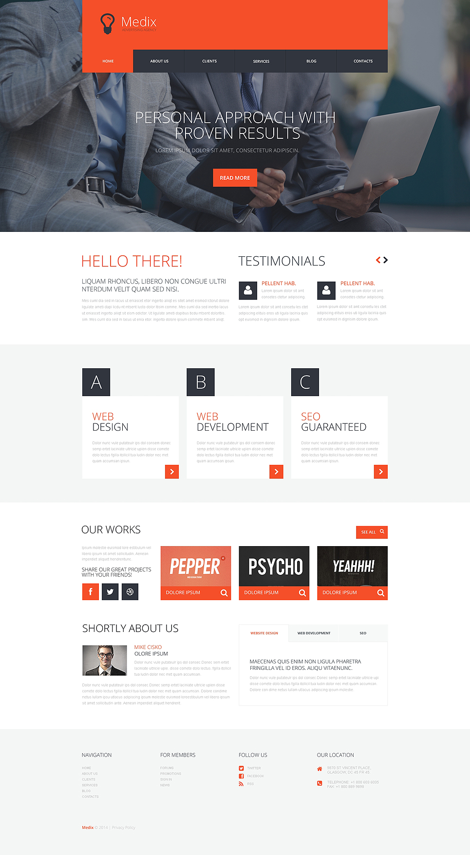 Interactive Ad Group WordPress Theme New Screenshots BIG