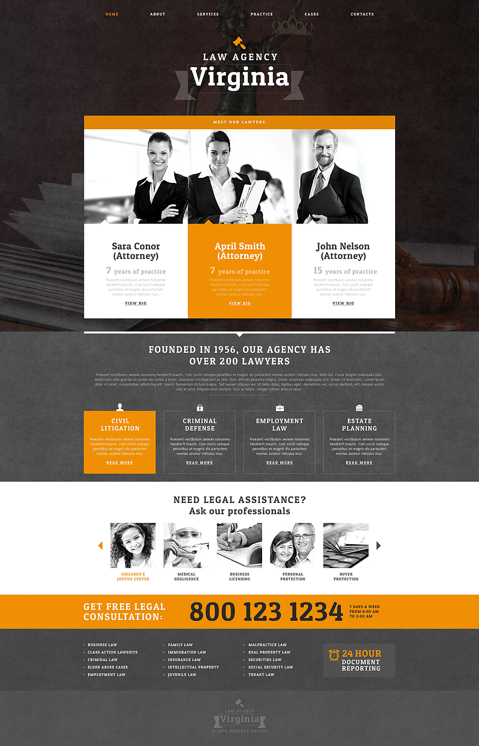 Law Firm Drupal Template New Screenshots BIG