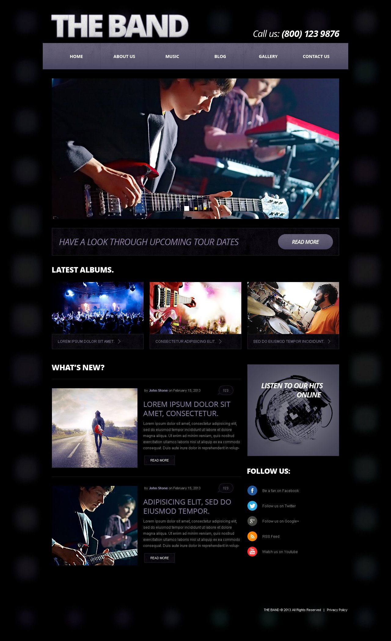 music template