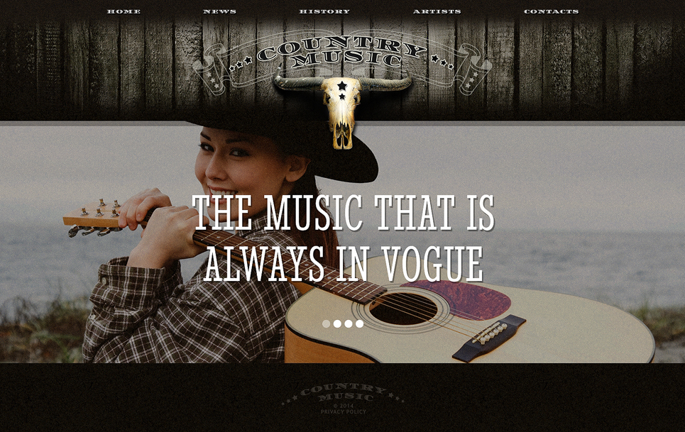 Music Website Template New Screenshots BIG