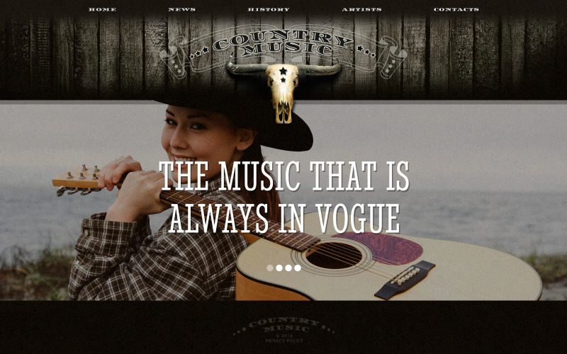 Music Website Template