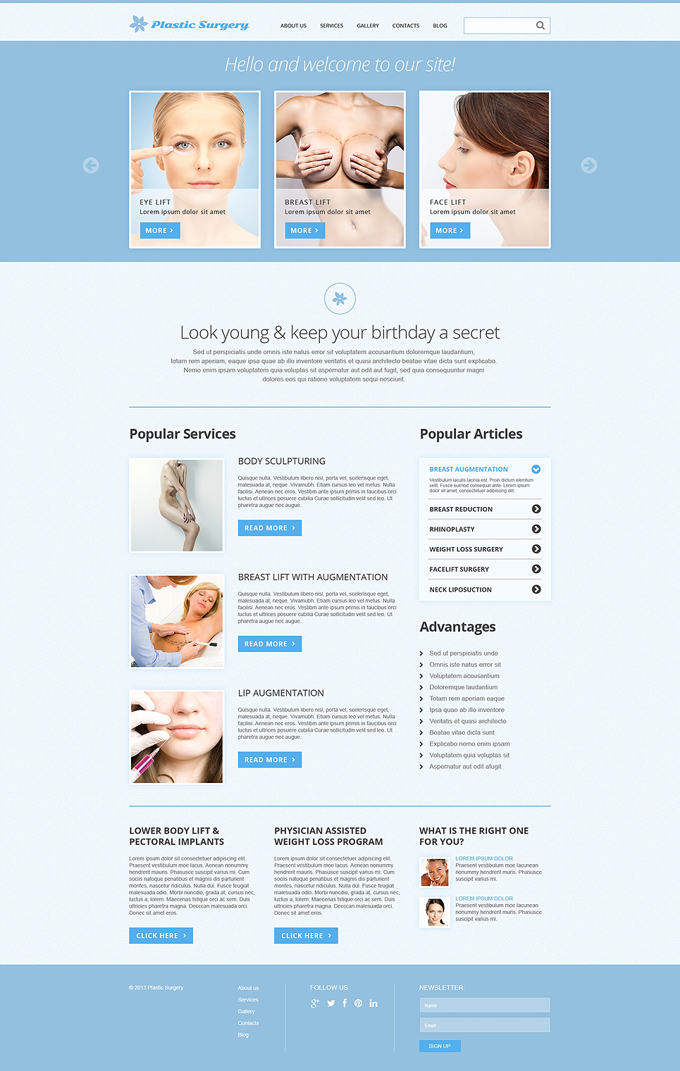 Plastic Surgery Responsive Joomla Template New Screenshots BIG