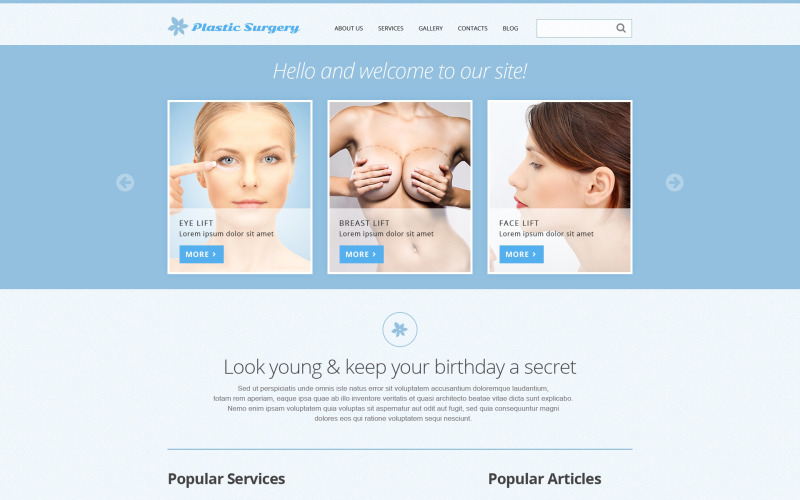 Plastic Surgery Responsive Joomla Template