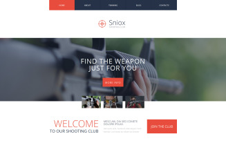 Shooting Responsive Website Template