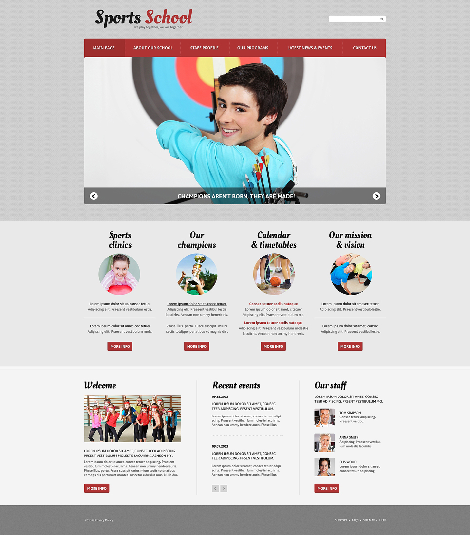 Sport Responsive Joomla Template New Screenshots BIG