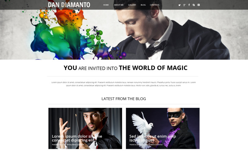 The World of Magic WordPress Theme