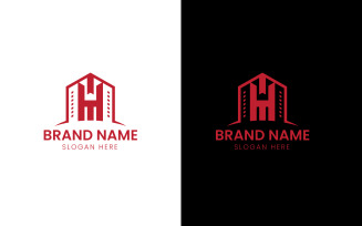 Letter H building logo-868