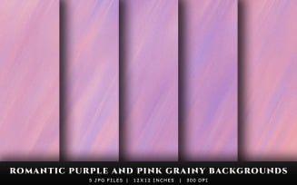 Romantic Purple and Pink Grainy Texture Backgrounds