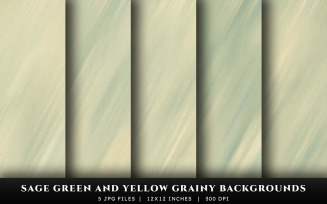 Sage Green and Yellow Grainy Texture Backgrounds