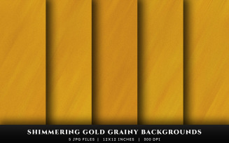 Shimmering Gold Grainy Texture Backgrounds