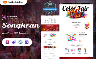 Songkha - Songkran Celebration And Water Festival WordPress Elementor Theme