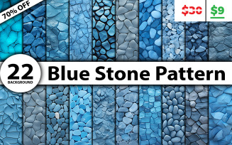 Blue stone pattern background bundle