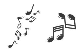 Music Note Icon Vector illustration design template v.6