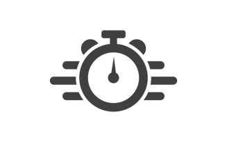 Clock vector flat illustration design template v.2