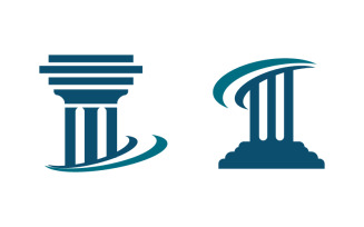 Column justice law Icon Vector illustration design template v.6