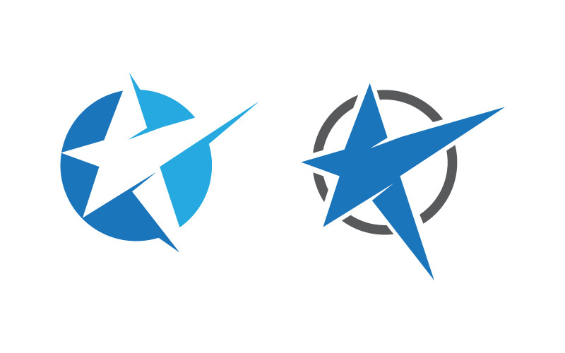 Creative concept Star icon Template vector illustration v.2 Logo Template