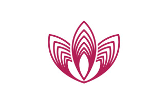 Lotus Logo Beauty Salon Cosmetic skincare vector icon design v.3