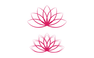 Lotus Logo Beauty Salon Cosmetic skincare vector icon design v.4