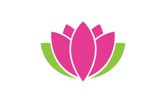 Lotus Logo Beauty Salon Cosmetic skincare vector icon design v.6