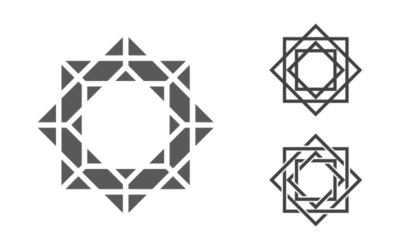 Mosque Islamic Vector icon logo design illustration Template v.15 Logo Template