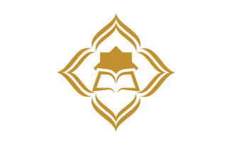 Mosque Islamic Vector icon logo design illustration Template v.19