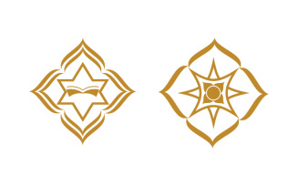 Mosque Islamic Vector icon logo design illustration Template v.28