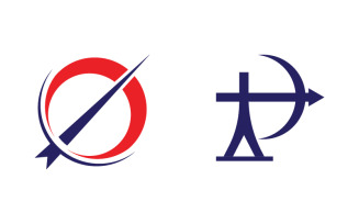 Archery Sport Logo icon illustration design template v.10