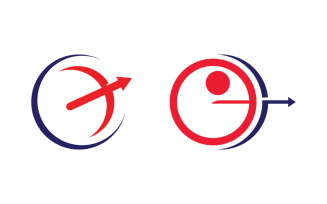 Archery Sport Logo icon illustration design template v.4