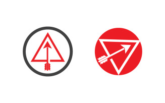 Archery Sport Logo icon illustration design template v.5