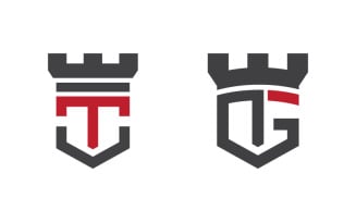 Castle icon vector illustration design Template v.2