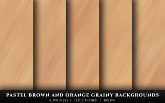 Pastel Brown and Orange Grainy Texture Backgrounds