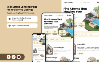 Peace Cottage - Real Estate Property Landing Page