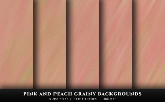 Pink and Peach Grainy Texture Backgrounds