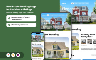 StayHo - Real Estate Property Landing Page