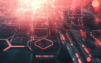 Abstract Digital Network Background Texture