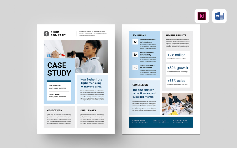 Case Study | Microsoft Word & Adobe Indesign Corporate Identity
