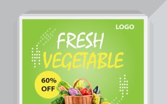 Fresh Vegetable Sale Poster: 60% Off Healthy Produce in City - Order Now!