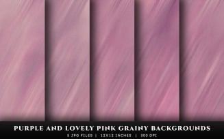Purple and Lovely Pink Grainy Texture Backgrounds