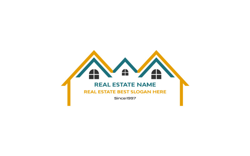 Real estate logo-construction logo-property logo | for real estate business Logo Template